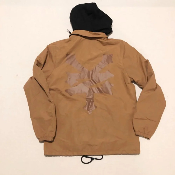 Zoo York Mens Jacket Size Medium Button Up Removable Hood - Picture 13 of 16